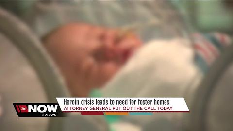 Ohio Attorney General calls for more foster homes as the heroin problem affects more children