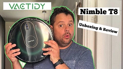 VACTIDY NIMBLE T8 ROBOT VACUUM CLEANER : Unboxing & Review #Vactidy #cleanwithVactidy #T8vacuum