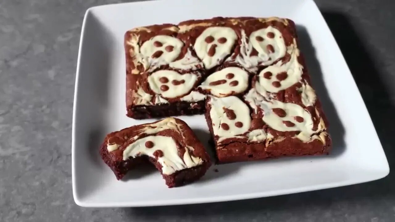 Ghost Cheesecake Brownies - Food Wishes