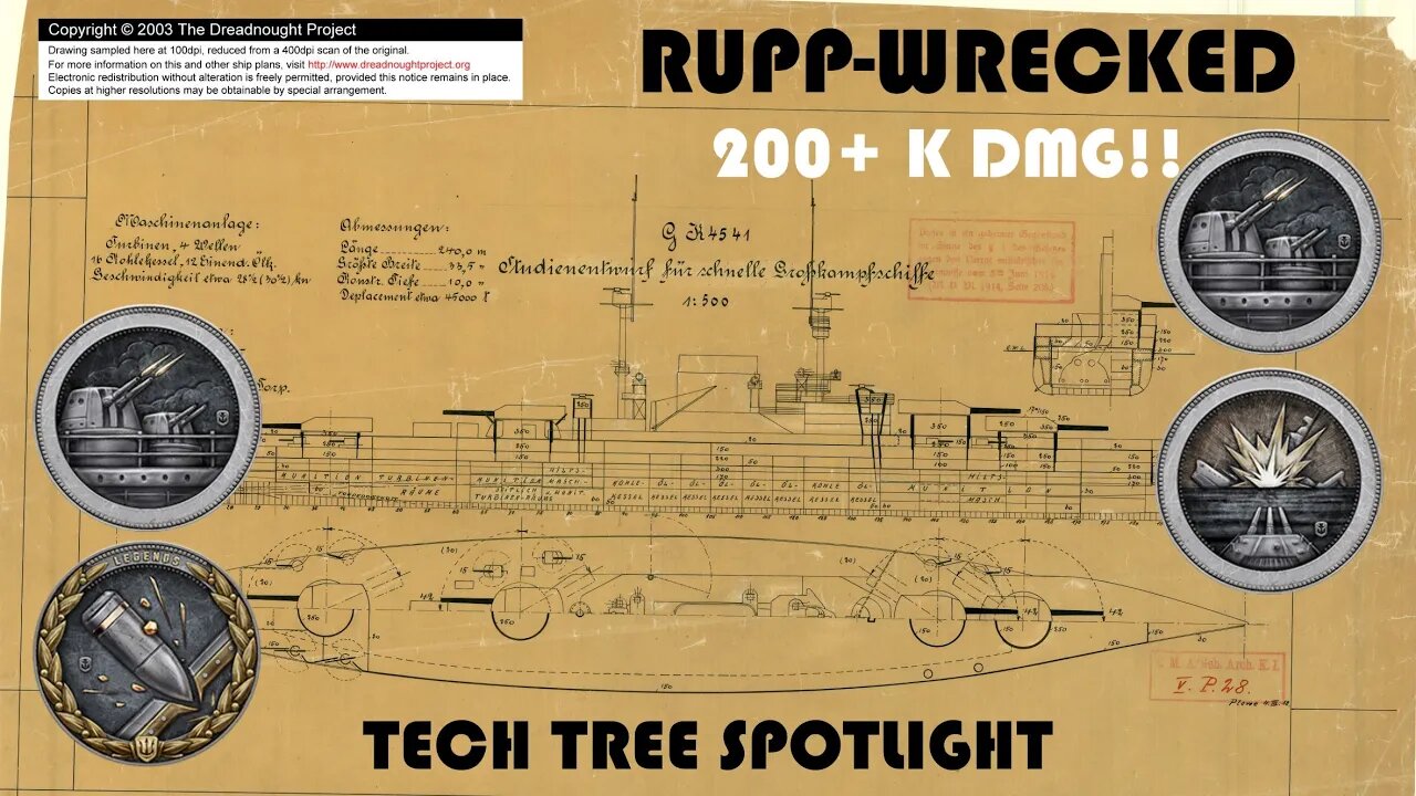 World of Warships Legends Tech Tree Spotlight - P. Rupprecht