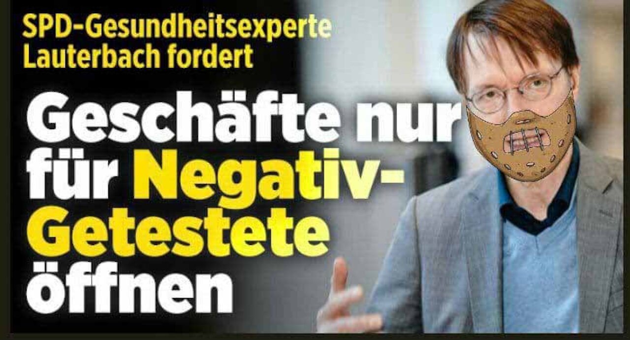 Lauterbach - Öffnung wird NIE kommen!