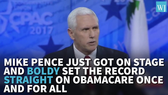 Mike Pence Just Got On Stage And Boldly Set The Record Straight On Obamacare Once And For All