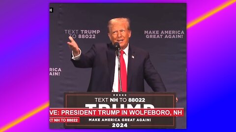 TRUMP - "THE TELEPROMPTER IS NOT WORKING, BUT WE GET THROUGH IT"