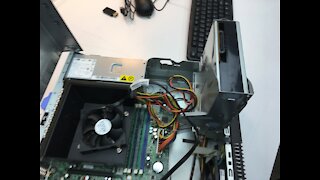 Lenovo Think Center M81 SFF Desktop Computer How to Open Up Case Take Apart eject Remove