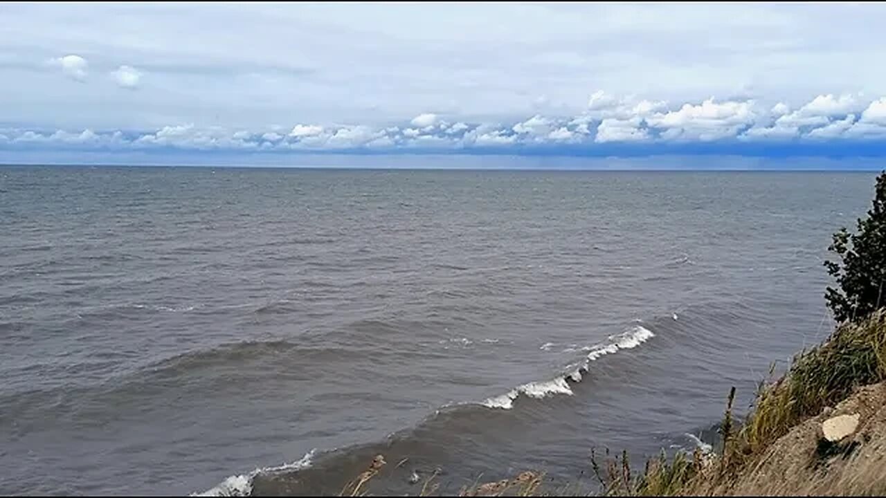 Lake Erie on a Breezy Day with Drab-Looking Waters ~ October 10, 2023