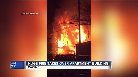 Overnight apartment fire in Racine leaves thousands of dollars in property damage