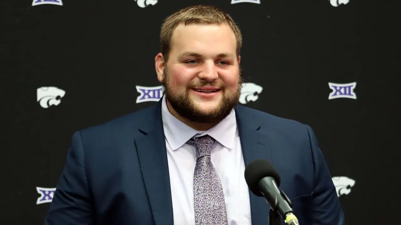 Kansas State Football | Cooper Beebe speaks at Big 12 Media Days | July 13, 2023