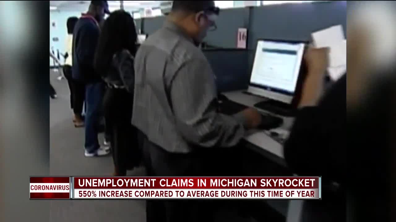 Labor Department says it saw an increase of 3 million unemployment claims last week