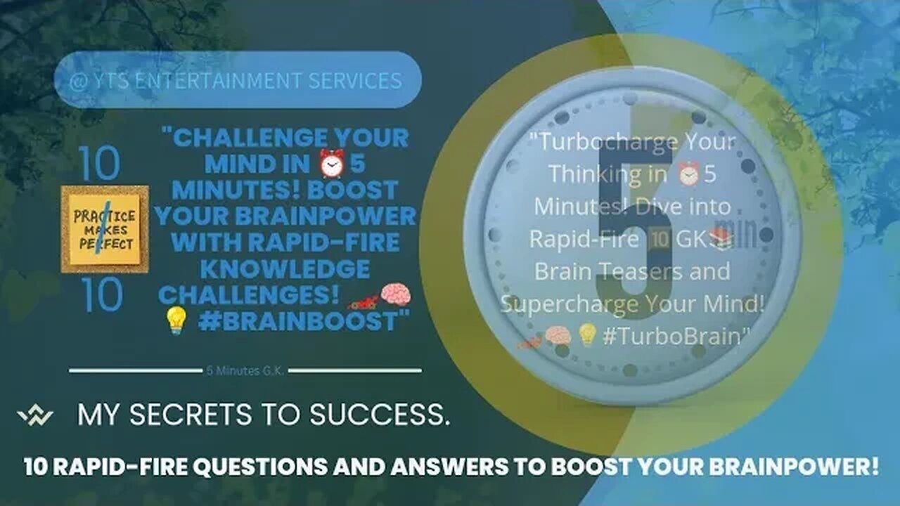 0007/Infinity (∞): Boost Your Brainpower: Quick Knowledge Boost - 10 Questions in 5 Minutes!