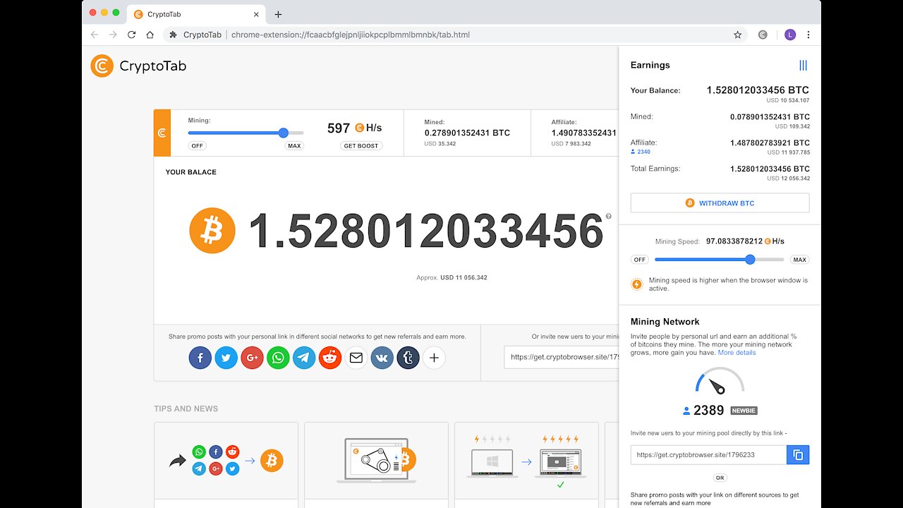 Online Money Earnings , Crypto Tab Browser, How to Mine Bitcoin Free