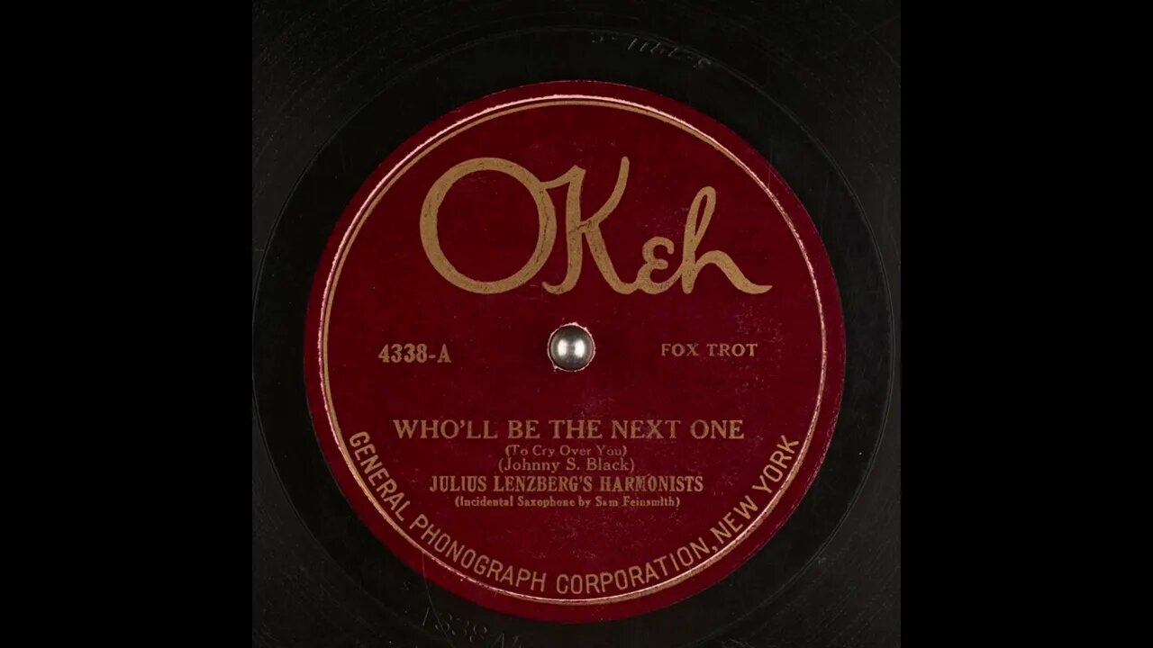 Who'll Be the Next One (To Cry Over You) - Julius Lenzberg Harmonists