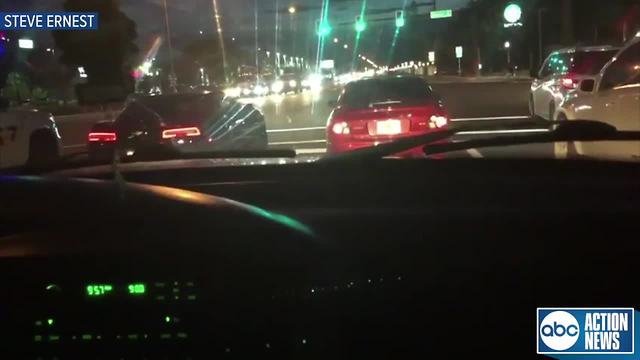 WATCH: Drivers street race from red light, pulled over by Sarasota deputy seconds later