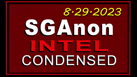 SG Anon Latest Intel Drop 08/29/23..