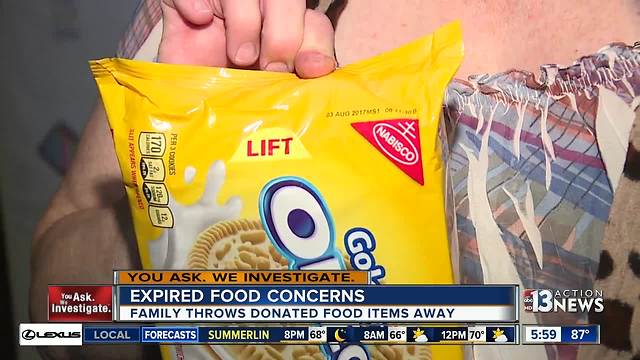 Woman concerned about expired food from pantry