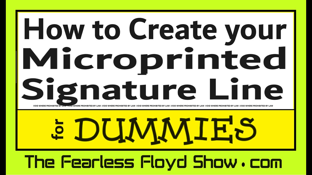 HOW TO CREATE YOUR MICROPRINTED SIGNATURE LINE