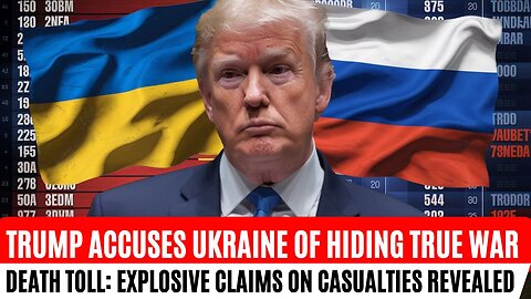 Trump Accuses Ukraine of Hiding True War Death Toll Explosive Claims on Casualties Revealed