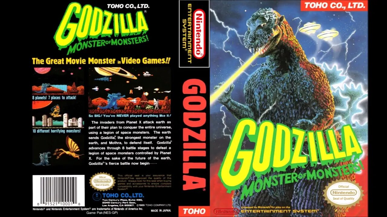 A Tribute to: Godzilla - Monster of Monsters! (Nes Video Game) #Godzilla #NesGames