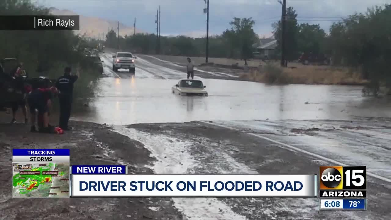 Water rescue near 7th Street and Carefree Highway