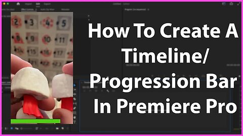 How To Create A Timeline/Progression Bar In Premiere Pro