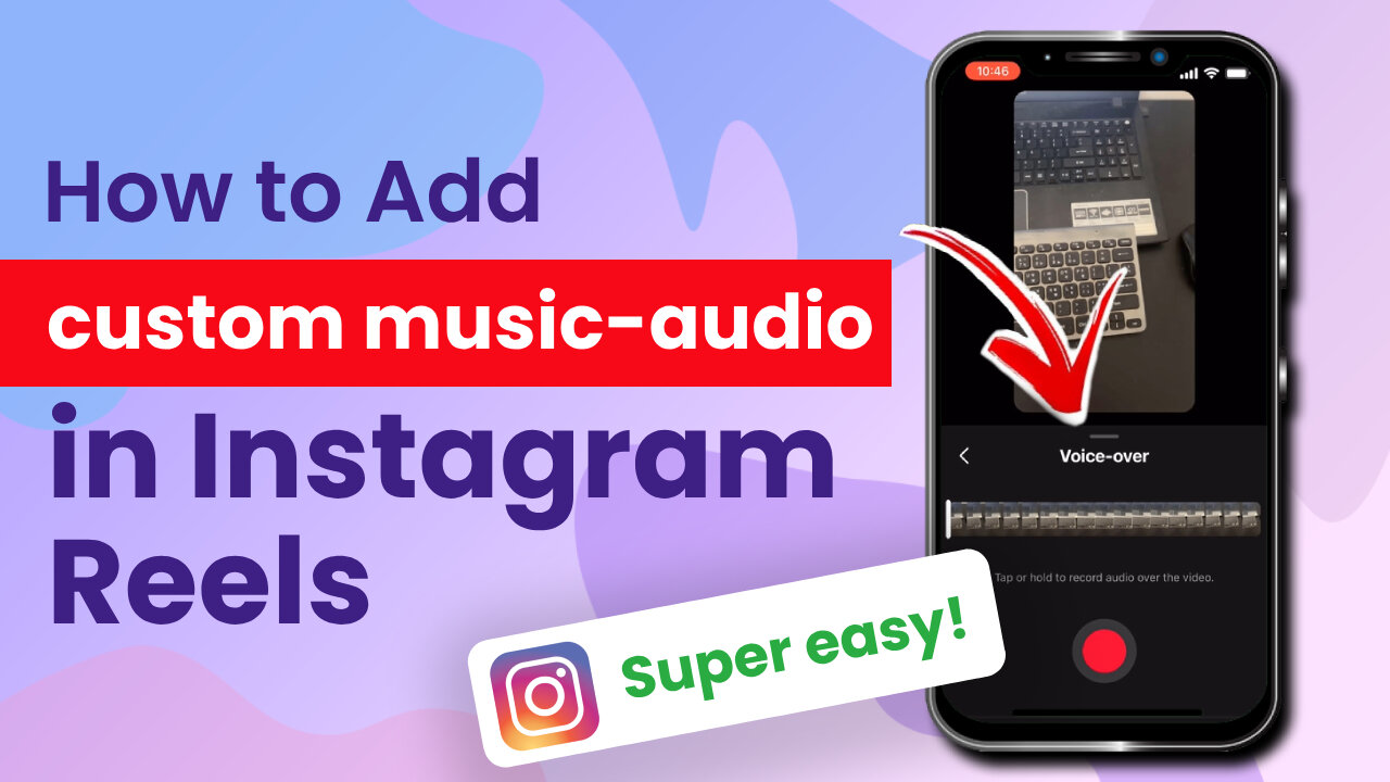 How to add custom music audio on Instagram reels