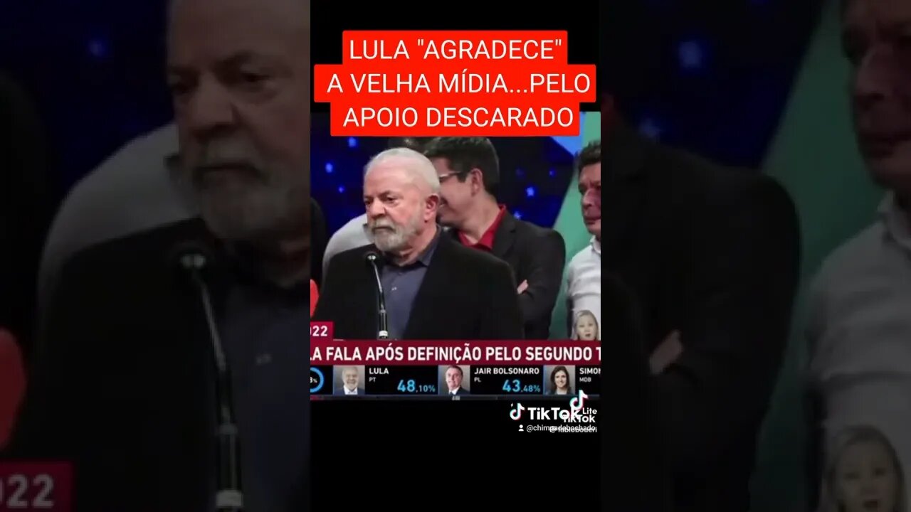 Lula Agradece a Imprensa...