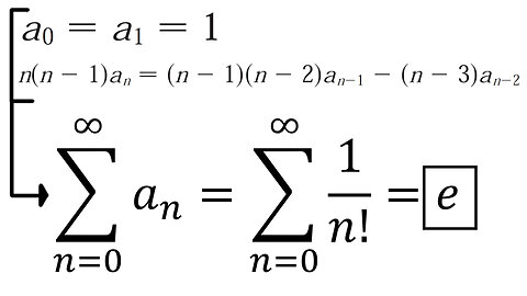 Problems Plus 16: The Number e Defined as a Recursive Series