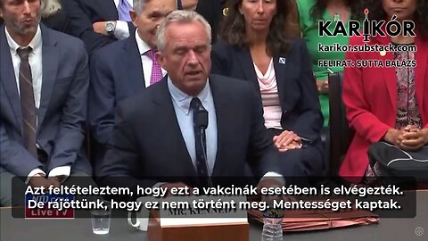 Robert F. Kennedy Jr.: A törvények csak a vakcinagyártókat védik, a gyermekeket nem?