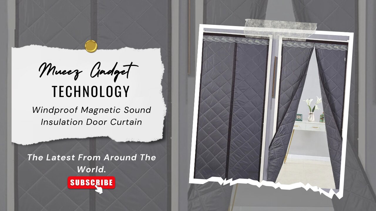 Windproof Magnetic Sound Insulation Door Curtain | Link in description