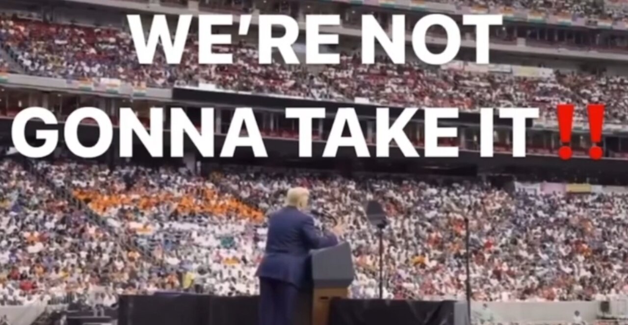 WE’RE NOT GONNA TAKE IT 🇺🇲