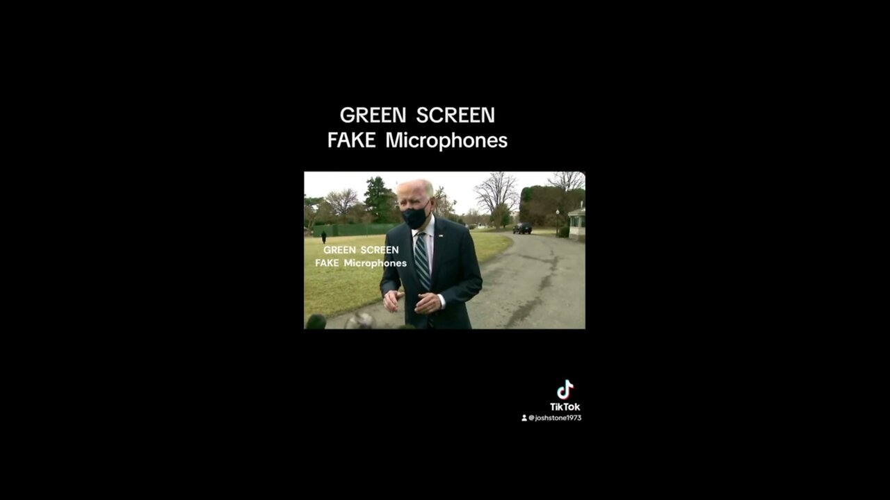 Biden ~ Green Screen Fake Microphones