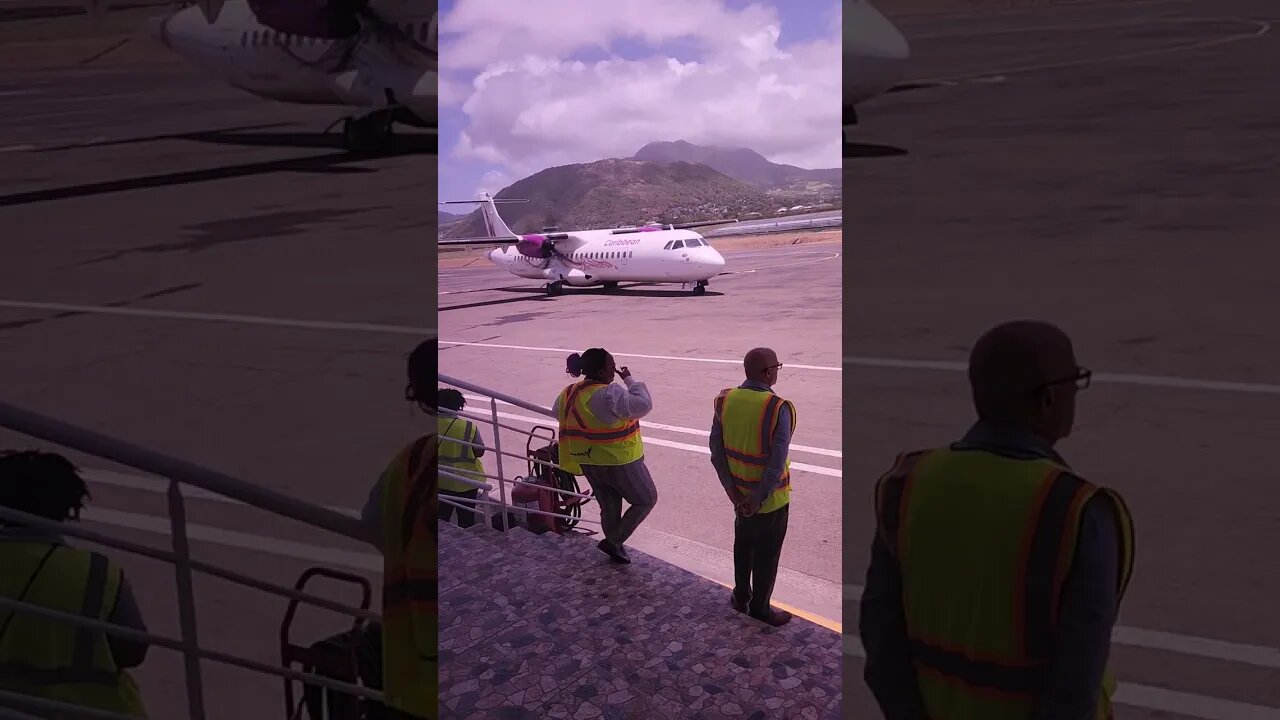 Turbo prop taxiing to the runway.