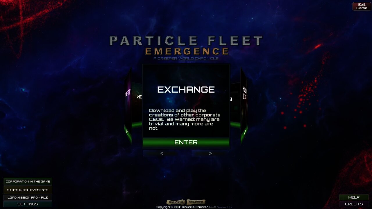 With tech issues, now playing Particle Fleet with Vertu!