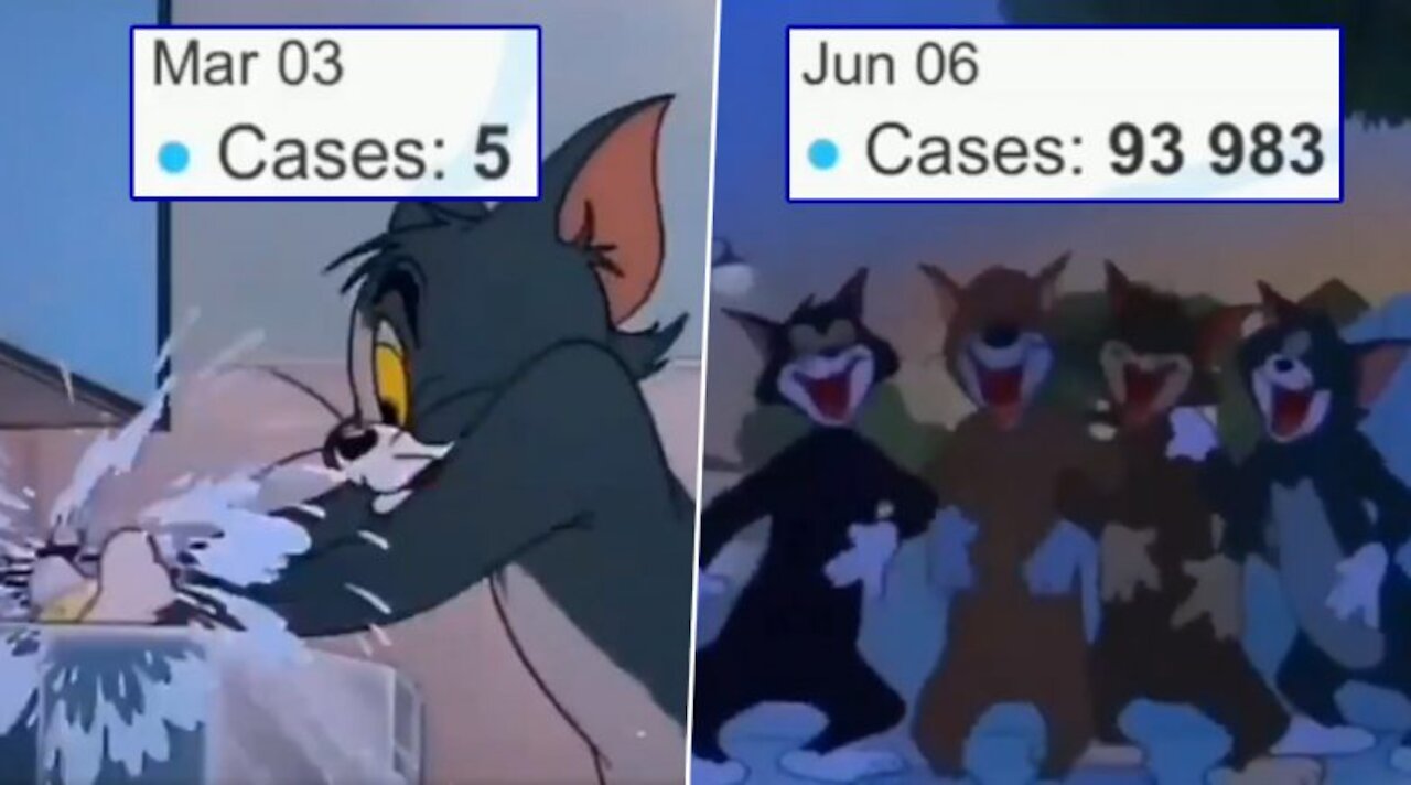 Corona VS tom Jerry