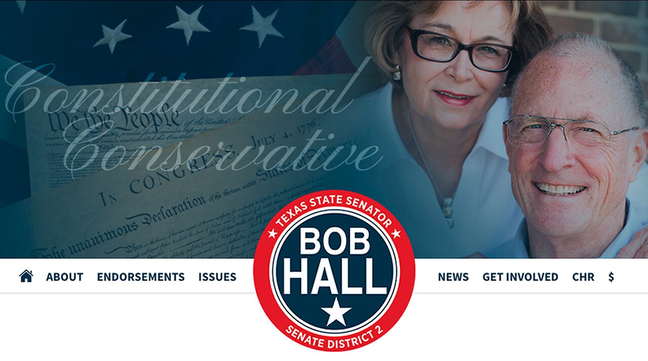 Senator Bob Hall | Texas' Fight for Election Integrity, Grid Security, and the Protection of Children