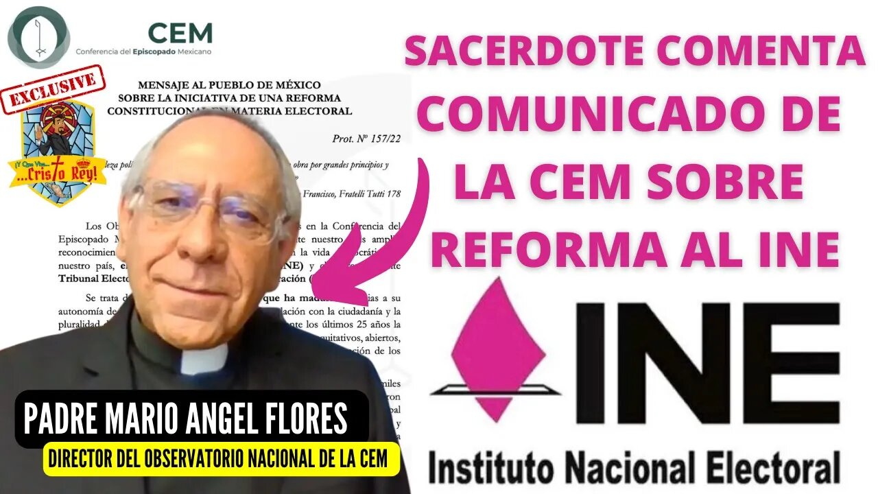 SACERDOTE COMENTA COMUNICADO DE LA CEM SOBRE REFORMA AL INE #INE #ReformaINE #CEM #ReformaINE