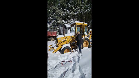 cold starting 555 backhoe