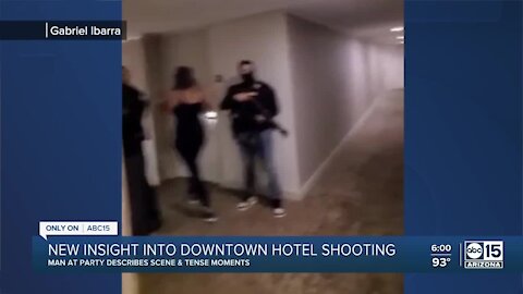 Witness speaks out after shooting at downtown Phoenix hotel