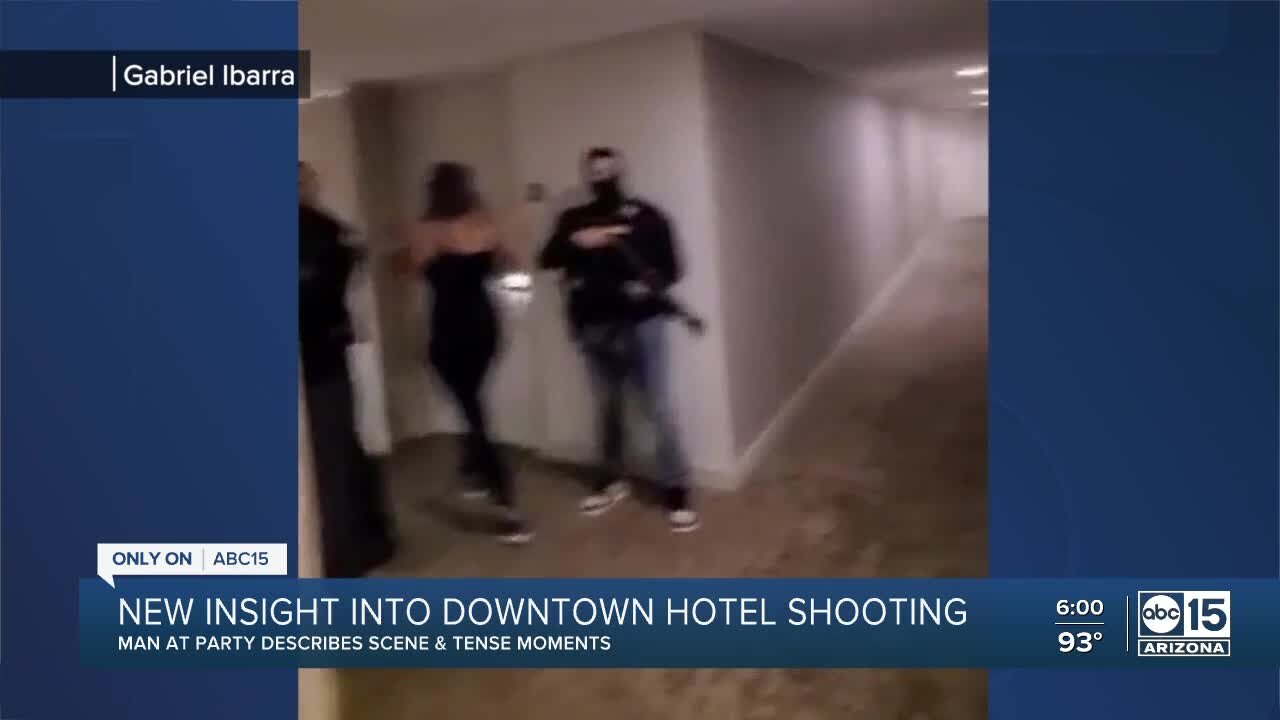 Witness speaks out after shooting at downtown Phoenix hotel