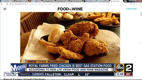 Royal Farms Fried Chicken tops 'Food & Wine' list of best gas station foods