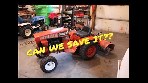 Will it run? Case 222 with seized Kohler K301.