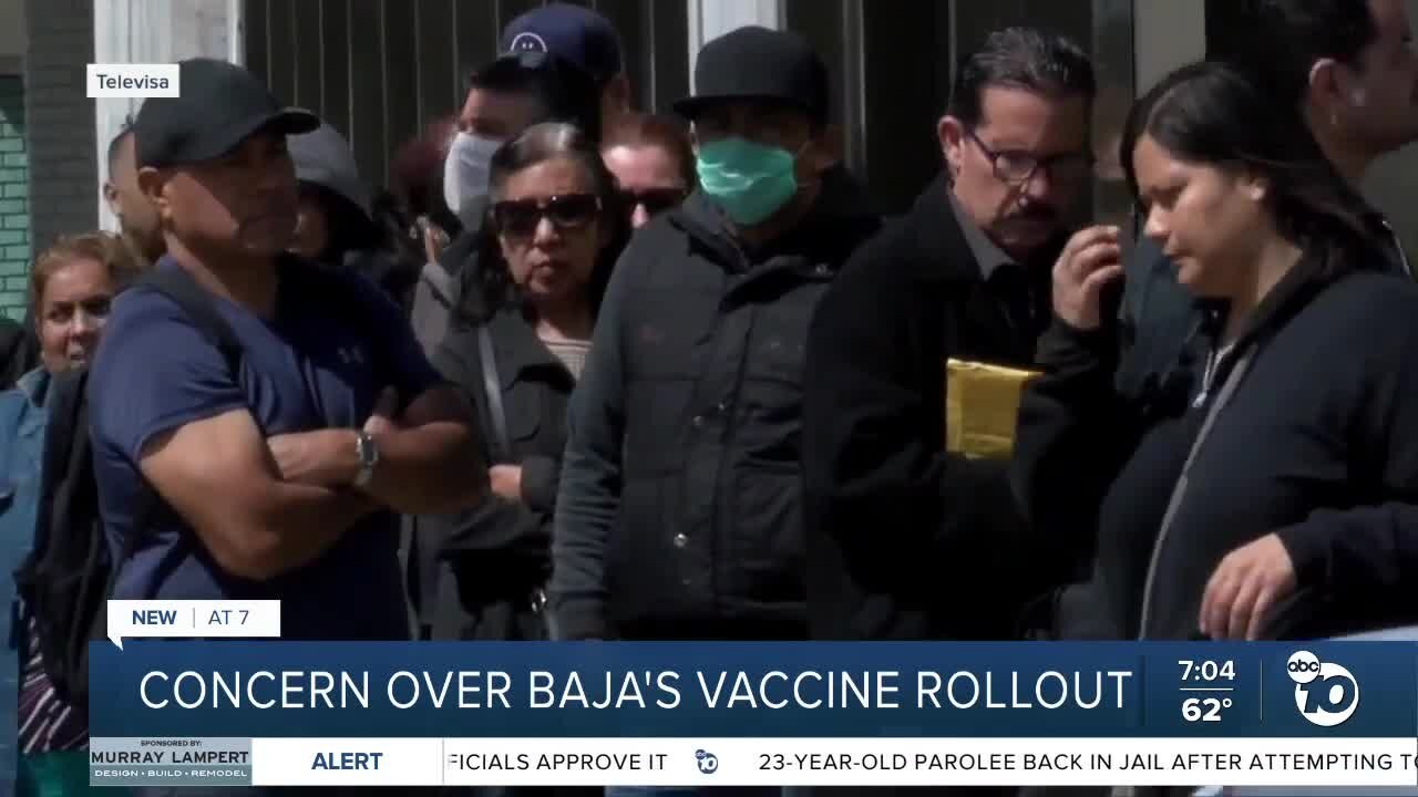 Concern over Baja California's vaccine rollout