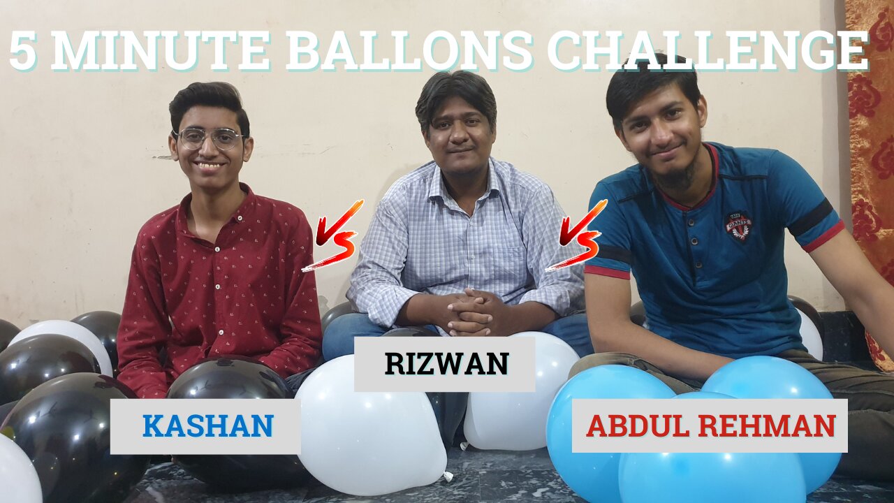 5 MINUTE BALLONS CHALLENGE | DESI BOYZ CHALLENGES | پانچ منٹ کا بیلون چیلنج