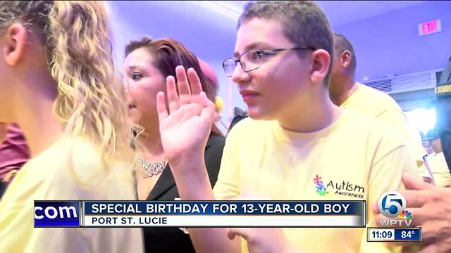 13-year-old Port St. St. Lucie boy gets special birthday