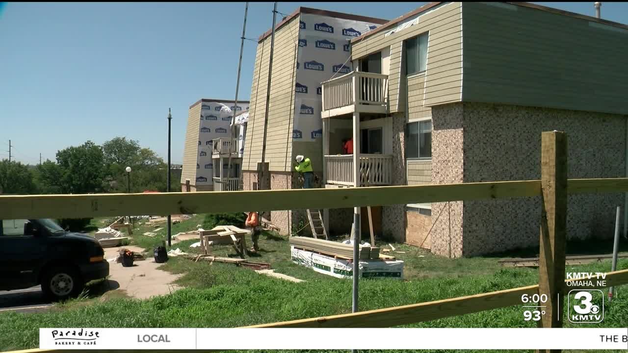 Renovations underway at the old Legacy Crossing Apartments