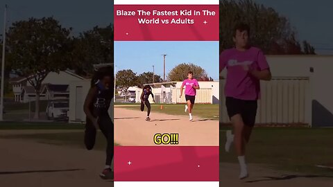 Blaze the fastest kid in the world vs adults |