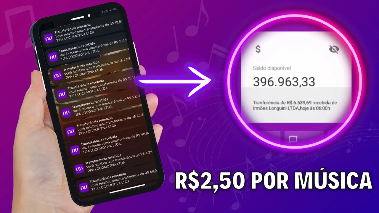 ✅ Ganhe R$25,00 no Cadastro + R$2,50 Por Cada Música que Você Ouve GRÁTIS - Cadastre e Ganhe