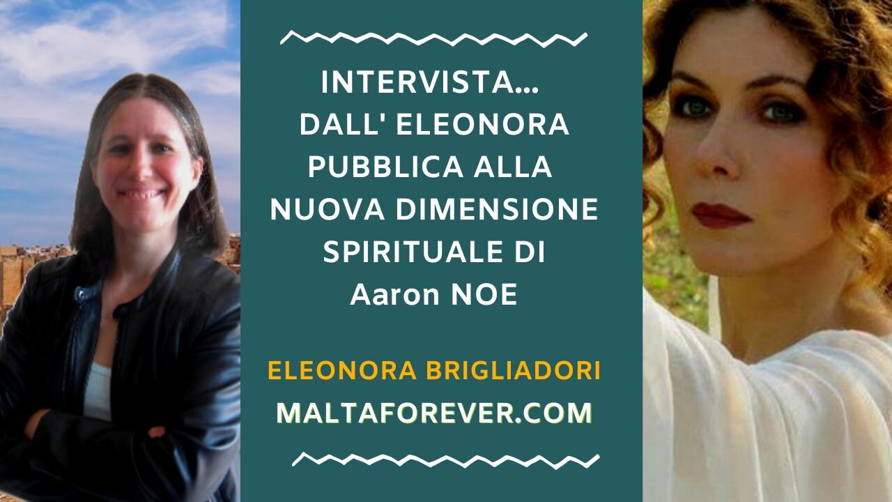 DALL' ELEONORA PUBBLICA ALLA NUOVA DIMENSIONE SPIRITUALE DI Aaron Noel