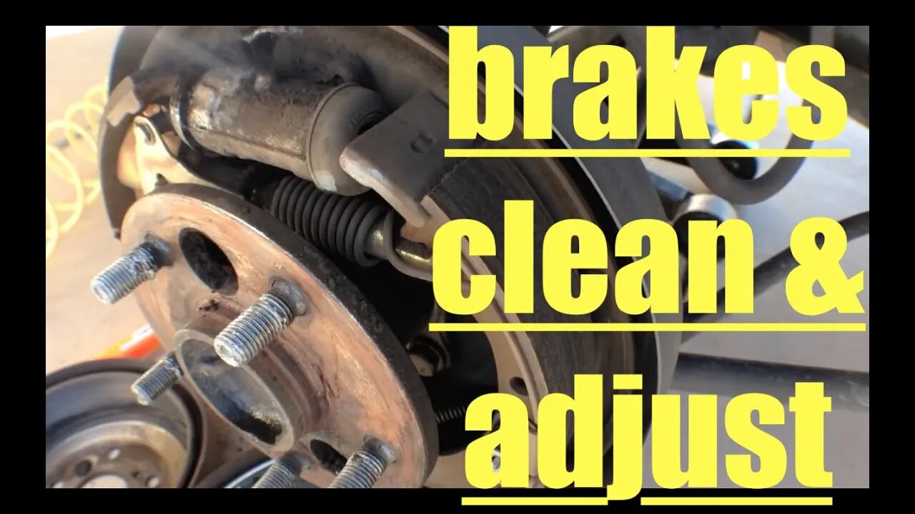 Toyota Camry Rear Brake Shoes Clean and Adjust √ Fix it Angel