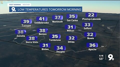 Warmer air returns to the desert