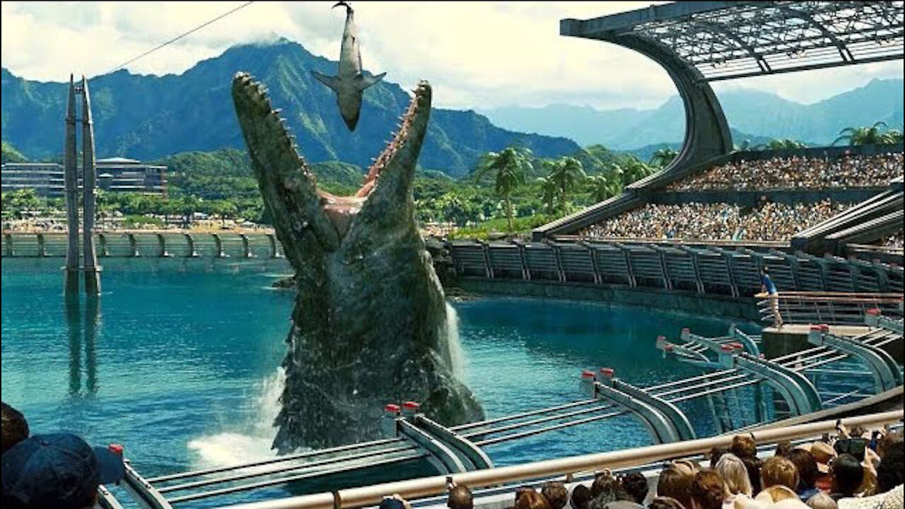 Jurassic World - Mosasaurus Feeding Show Scene